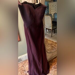 Halston maroon Dress. Super flattering!